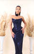 Ela - Strapless dress with ruched bodice